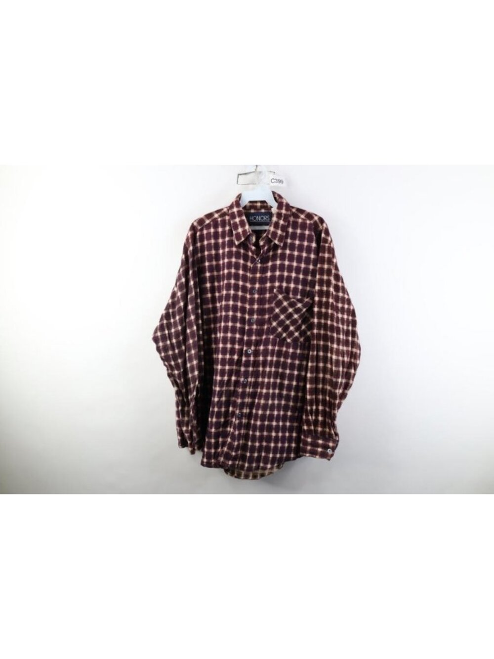 Vintage 90s Streetwear Mens Large Faded Flannel Collared Button Shirt Plaid
